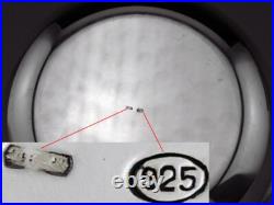 Beau saladier en argent massif poinçon 925 Italie Italy sterling poids 456.5 G