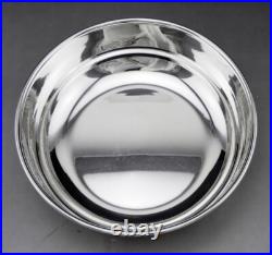 Beau saladier en argent massif poinçon 925 Italie Italy sterling poids 456.5 G
