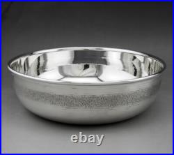 Beau saladier en argent massif poinçon 925 Italie Italy sterling poids 456.5 G