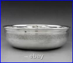 Beau saladier en argent massif poinçon 925 Italie Italy sterling poids 456.5 G