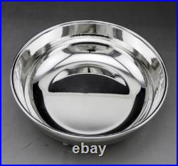 Beau saladier en argent massif poinçon 925 Italie Italy sterling poids 456.5 G