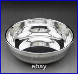 Beau saladier en argent massif poinçon 925 Italie Italy sterling poids 456.5 G