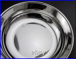 Beau saladier en argent massif poinçon 925 Italie Italy sterling poids 456.5 G