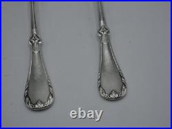 Beaux Couverts De Service A Salade En Argent Massif Poincon Minerve 1 Er Titre