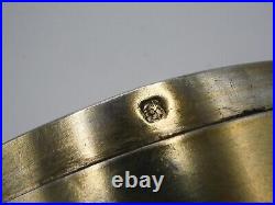 Belle Boite Ronde En Argent Massif Vermeil Poincon Minerve 1 Er Titre