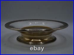 Belle Coupe En Argent Massif Vermeil Poincon Minerve 1 Er Titre Et Cristal