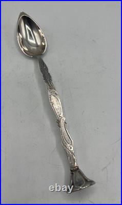 Belle Cuillere A Medicaments En Argent Massif Poincon Minerve 1 Er Titre