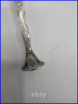 Belle Cuillere A Medicaments En Argent Massif Poincon Minerve 1 Er Titre