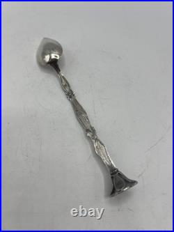 Belle Cuillere A Medicaments En Argent Massif Poincon Minerve 1 Er Titre