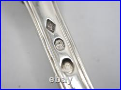 Belle Cuillere A Ragout Argent Massif Poincon 1 Er Coq Paris 1798 /1809 Filets