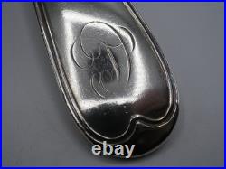 Belle Cuillere A Ragout Argent Massif Poincon 1 Er Coq Paris 1798 /1809 Filets