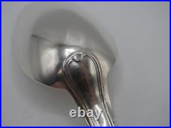 Belle Cuillere A Ragout Argent Massif Poincon 1 Er Coq Paris 1798 /1809 Filets