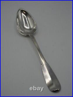 Belle Cuillere A Ragout Argent Massif Poincon Vieillard Paris 1819 Uni-plat