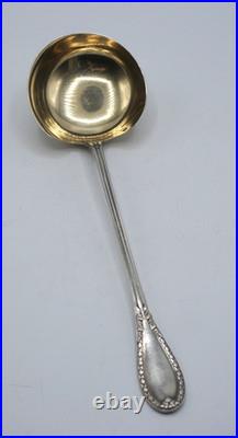 Belle Louche A Sauce Ou Creme Argent Massif Vermeil Poincon Minerve 1 Er Titre