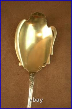 Belle Pelle Cuillere De Service A Glace En Argent Massif Poincon Minerve