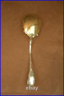 Belle Pelle Cuillere De Service A Glace En Argent Massif Poincon Minerve
