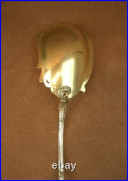 Belle Pelle Cuillere De Service A Glace En Argent Massif Poincon Minerve