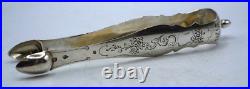 Belle Pince A Sucre En Argent Massif Poincon Minerve 1 Er Titre