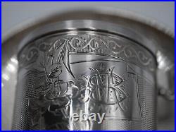 Belle Tasse A Cafe Et Sous Tasse Argent Massif Poincon Minerve 1 Er Titre