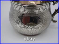 Belle Tasse A Cafe Et Sous Tasse Argent Massif Poincon Minerve 1 Er Titre