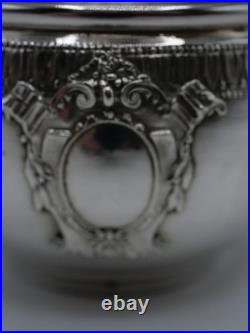 Belle Tasse A Cafe Et Sous-tasse Argent Massif Et Vermeil Poincon Minerve