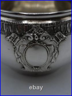 Belle Tasse A Cafe Et Sous-tasse Argent Massif Et Vermeil Poincon Minerve