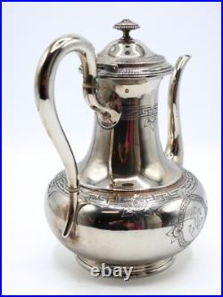 Belle Theiere En Argent Massif Poincon Minerve 1 Er Titre Epoque 19 Eme