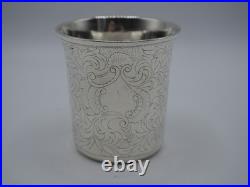 Belle Timbale 110 Grs Argent Massif Poincon Minerve Aucune Inscription 19 Eme