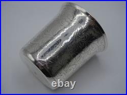 Belle Timbale 110 Grs Argent Massif Poincon Minerve Aucune Inscription 19 Eme