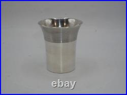 Belle Timbale Art Deco En Argent Massif Poincon Minerve Aucune Initiales