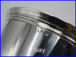 Belle Timbale Droite 122 Grs Argent Massif Poincon Coq Paris 1809 Initiales S. P