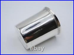 Belle Timbale Droite 122 Grs Argent Massif Poincon Coq Paris 1809 Initiales S. P
