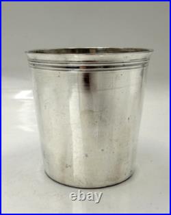 Belle Timbale En Argent Massif Poincon Coq Paris 1809 Aucune Gravure