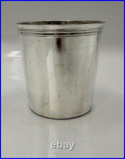 Belle Timbale En Argent Massif Poincon Coq Paris 1809 Aucune Gravure