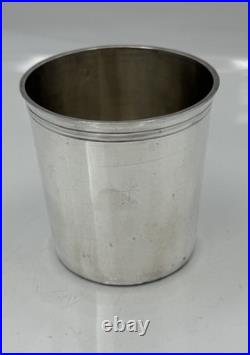 Belle Timbale En Argent Massif Poincon Coq Paris 1809 Aucune Gravure