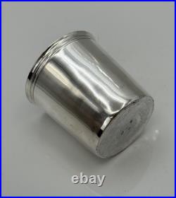 Belle Timbale En Argent Massif Poincon Coq Paris 1809 Aucune Gravure