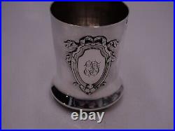 Belle Timbale En Argent Massif Poincon Minerve Decor Louis XVI Initiales L. F