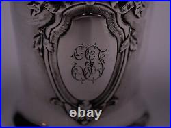 Belle Timbale En Argent Massif Poincon Minerve Decor Louis XVI Initiales L. F