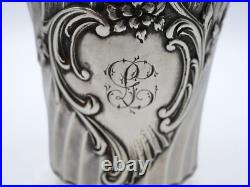 Belle Timbale En Argent Massif Poincon Minerve Rocaille Louis XV G. L