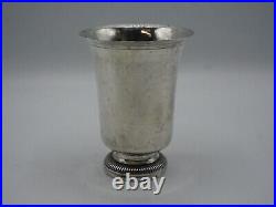 Belle Timbale Tulipe 123 Grs En Argent Massif Poincon Vieillard Paris 1819