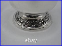 Belle Timbale Tulipe En Argent Massif Poincon Coq Paris 1809 Pied Vignes