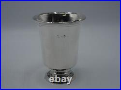 Belle Timbale Tulipe En Argent Massif Poincon Coq Paris 1809 Pied Vignes