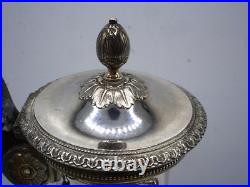 Belle Verseuse Tripode En Argent Massif Poincon Vieillard Paris 1819