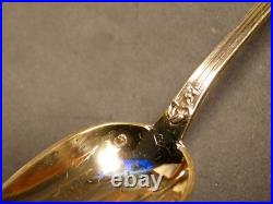 Belle boite de 12 cuillères à café en Vermeil massif poinçon MINERVE poids 218g