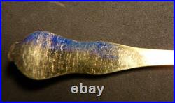 Belle boite de 12 cuillères à café en Vermeil massif poinçon MINERVE poids 218g