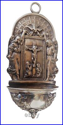 Benitier en argent massif poinçon Minerve fin19ème