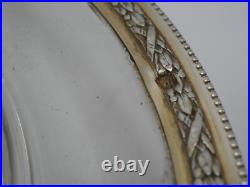 Beurrier En Argent Massif Et Verre Poincon Minerve 1 Er Titre