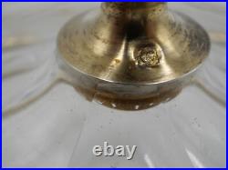Beurrier En Argent Massif Et Verre Poincon Minerve 1 Er Titre