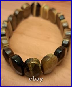 Bijou Parure Argent Massif Poinçonné Oeil De Tigre