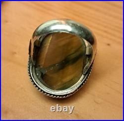 Bijou Parure Argent Massif Poinçonné Oeil De Tigre